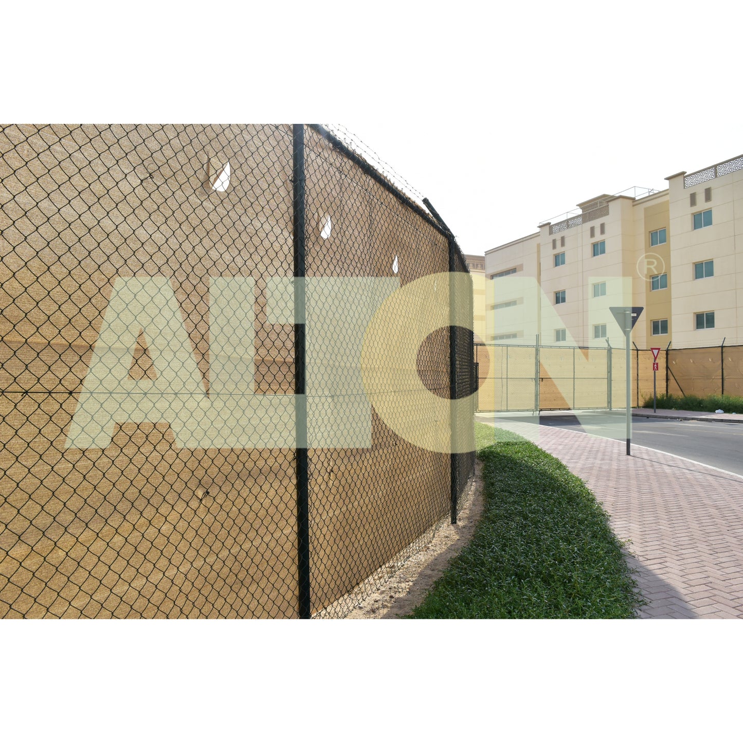 CHAIN LINK MESH GATE (SINGLE LEAF )