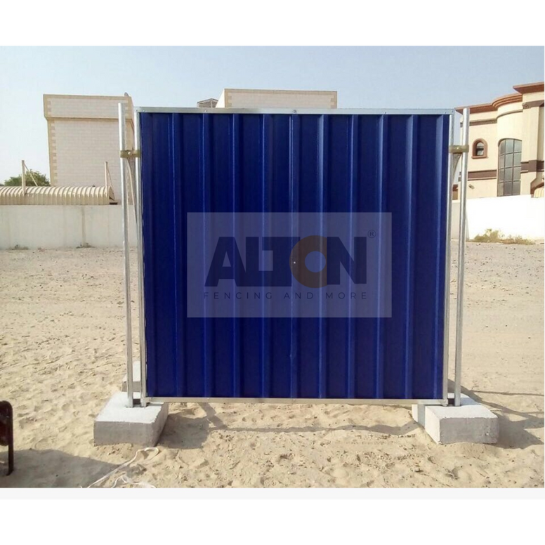 Galvanized Temporary Steel Fence in Dubai – Alton Fencing (PER LM)