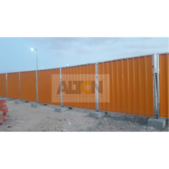 Galvanized Temporary Steel Fence in Dubai – Alton Fencing (PER LM)