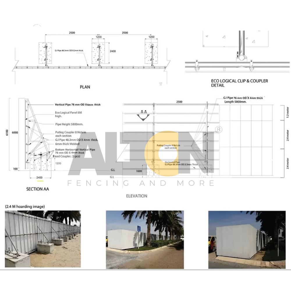 Pvc Eco Fence(PER LM)