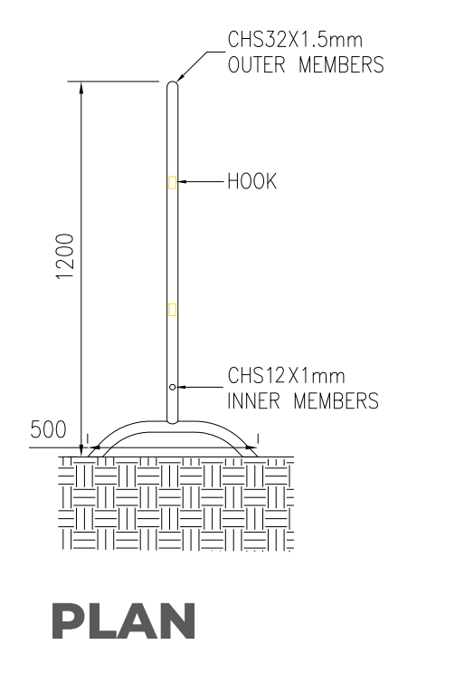 METAL BARRIER  (PER PIECE)