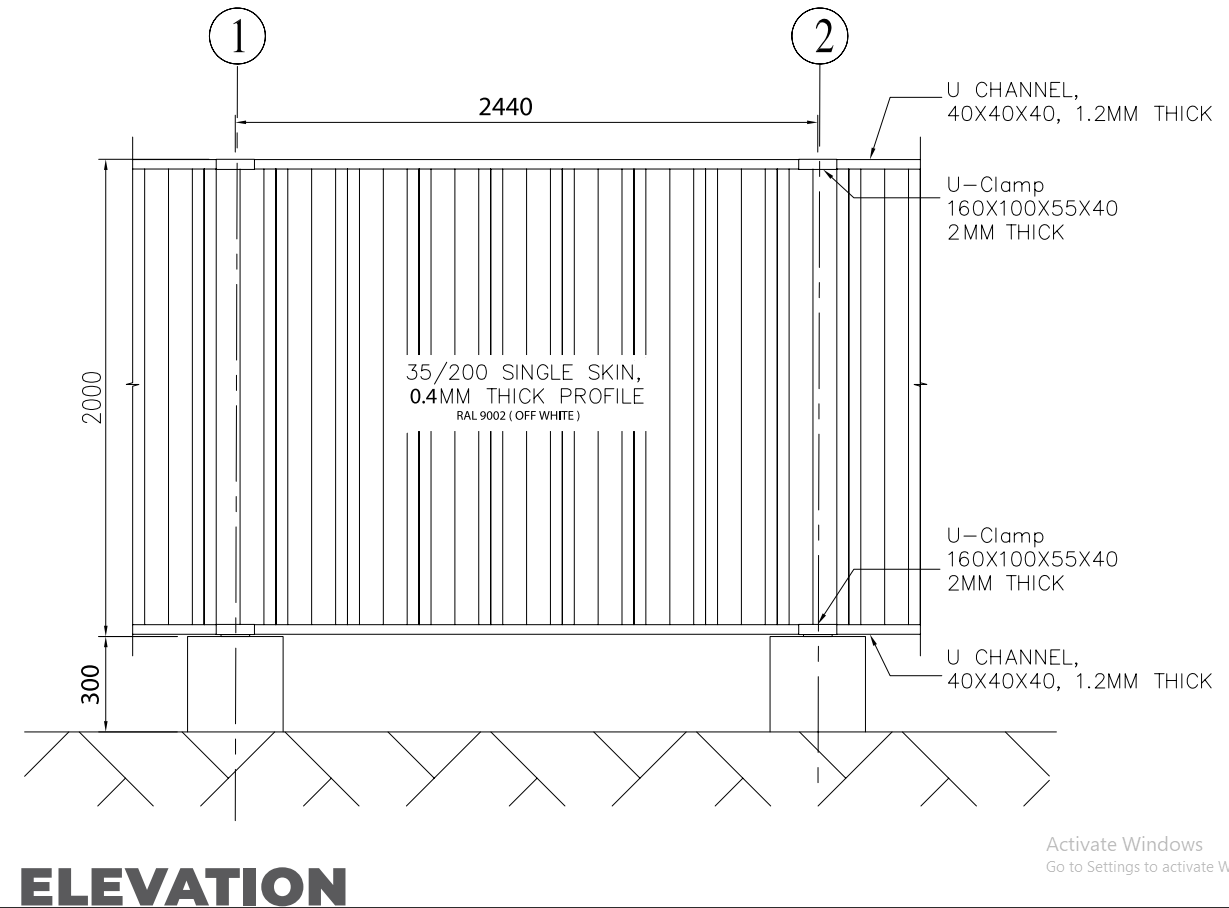 GI CONTINUOUS FENCE