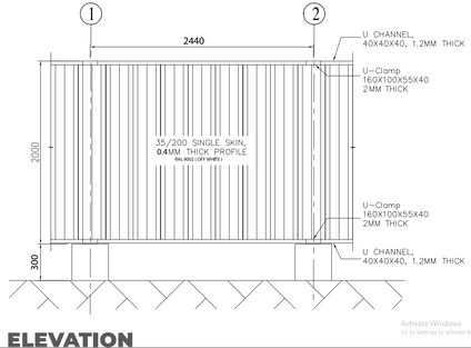 GI CONTINUOUS FENCE