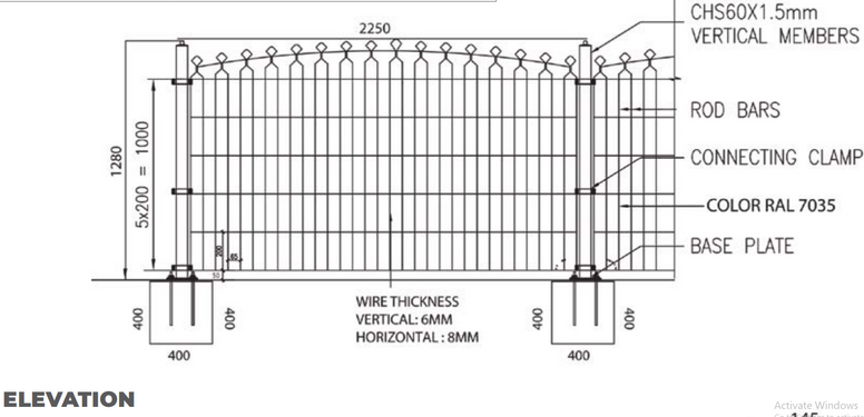 RTA Deco Fence(PER LM)